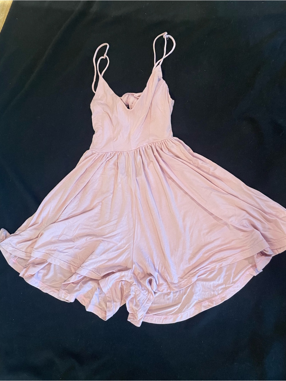 Sam Edelman Blush Pink Tiered Romper Shorts